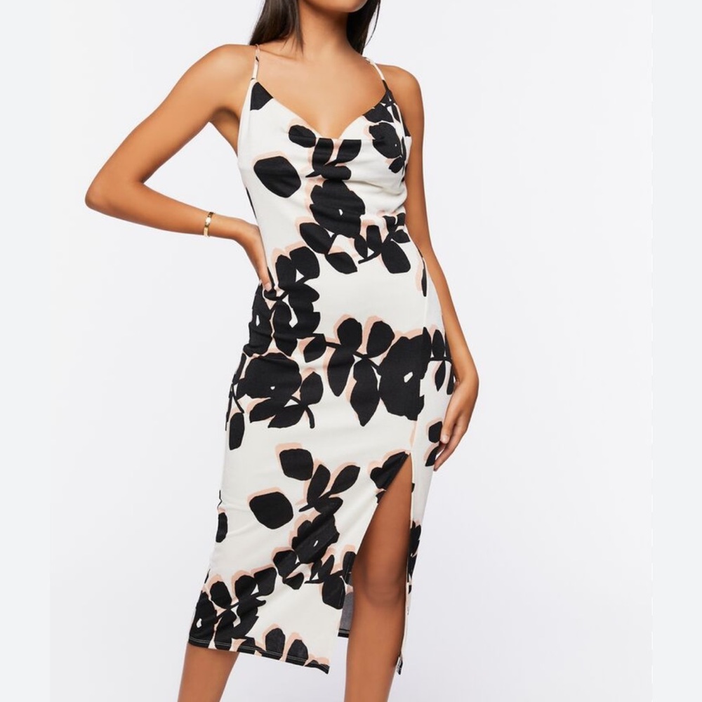 Forever 21 Avstract Floral Dress Women’s Sz Medium